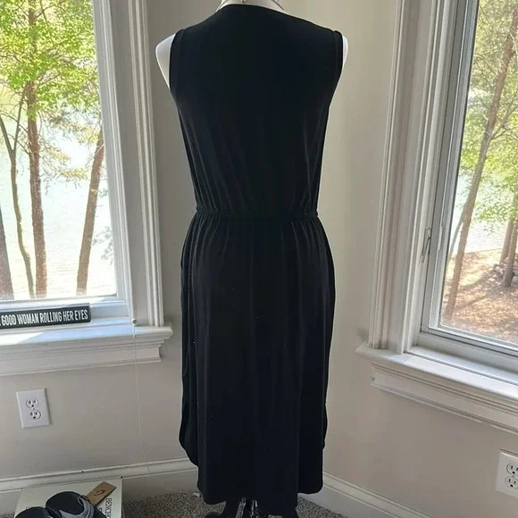 Eileen Fisher Black Sleeveless Dress, Like new, Size XS - Picture 7 of 10